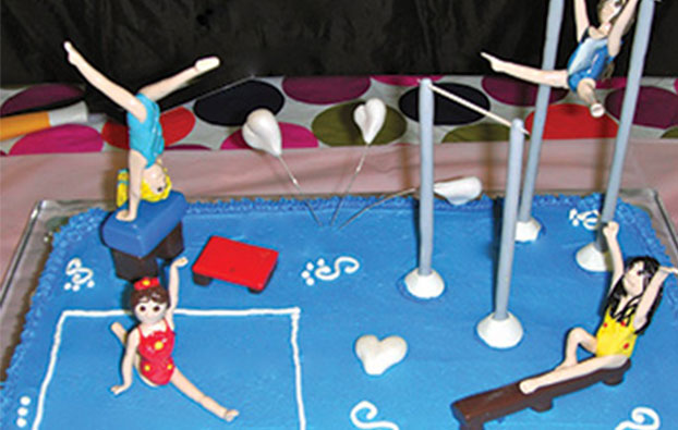 Gymnastics Cake